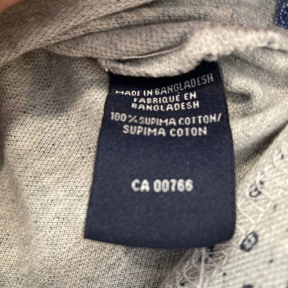 Daniel Supima Cotton Men's Polo Shirt Size S Short Sleeve Grey Blue Paris - Picture 4 of 6